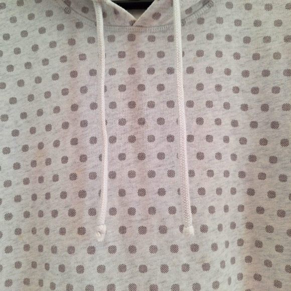 Victoria's Secret Gray Dot Pullover Hoodie XS - Picture 3 of 7